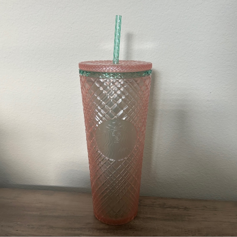 Starbucks Jeweled Pink & Green tumbler